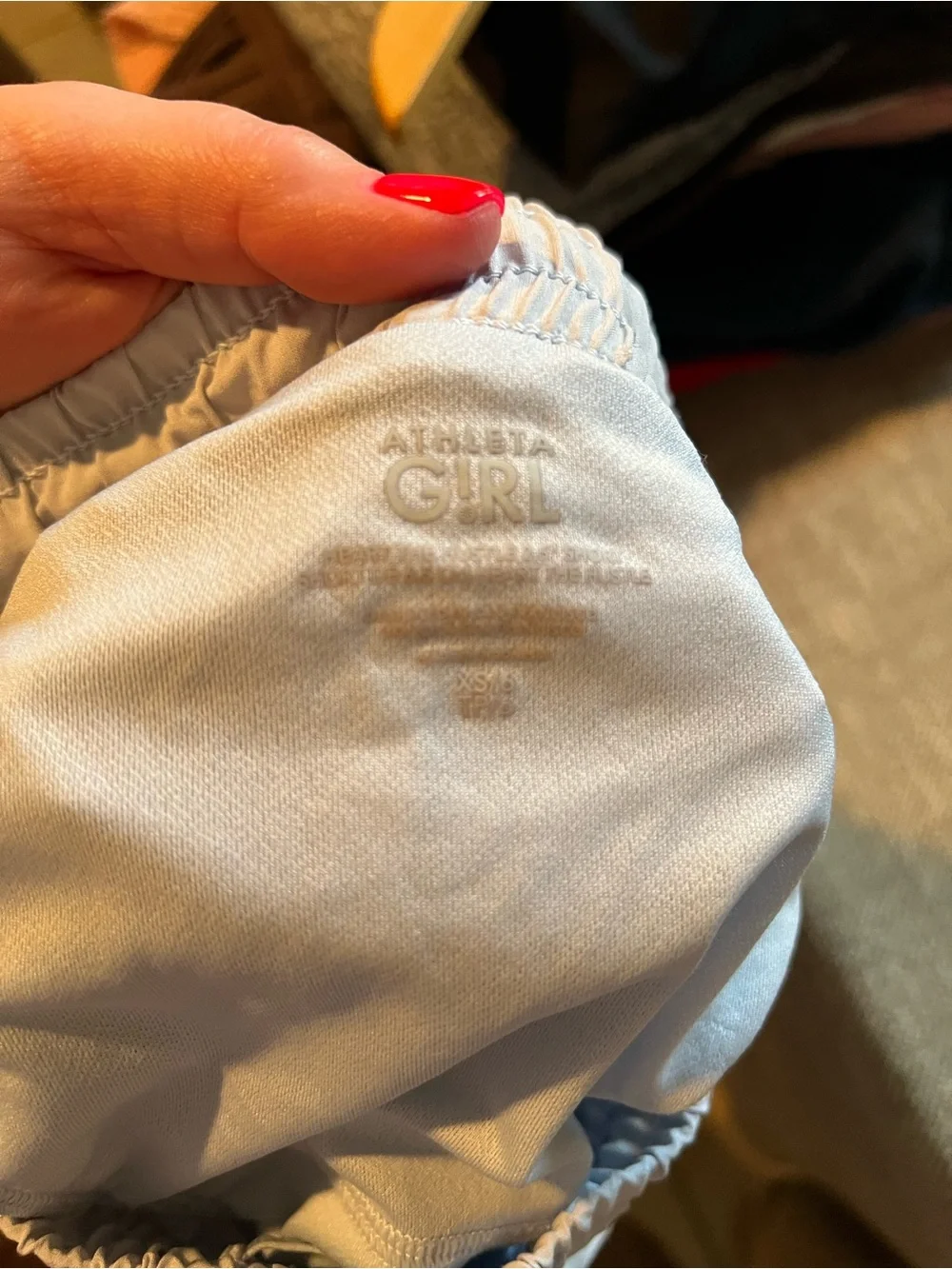 Athleta Girl Heart The Hustle Light Blue Shorts Size XS 6